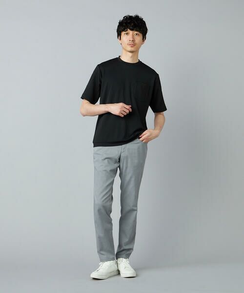 COMME CA MEN / コムサ・メン Tシャツ | ダイヤ柄コンビ Tシャツ | 詳細7
