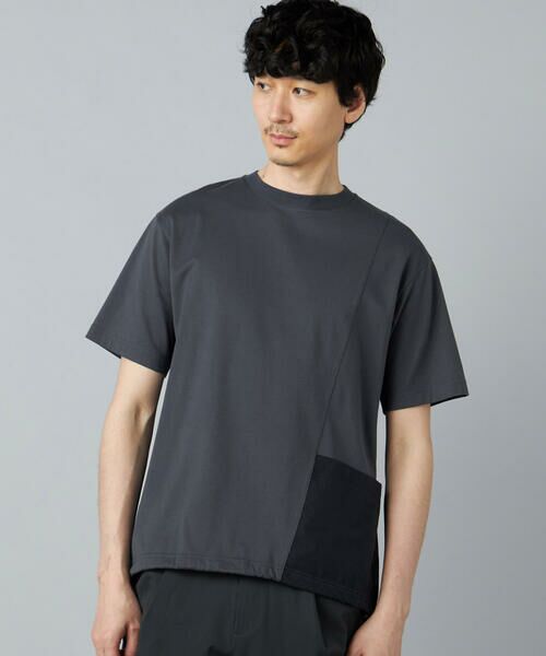 COMME CA MEN / コムサ・メン Tシャツ | 切り替えポケット Tシャツ | 詳細2
