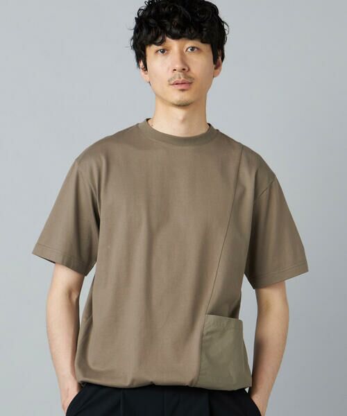 COMME CA MEN / コムサ・メン Tシャツ | 切り替えポケット Tシャツ | 詳細8