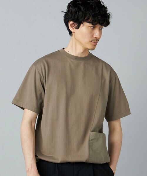 COMME CA MEN / コムサ・メン Tシャツ | 切り替えポケット Tシャツ | 詳細9