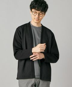 COMME CA MEN / コムサ・メン カーディガン・ボレロ | ダイヤ柄コンビ ハッピカーディガン