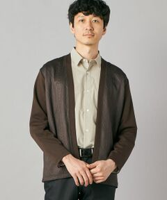 COMME CA MEN / コムサ・メン カーディガン・ボレロ | ダイヤ柄コンビ ハッピカーディガン
