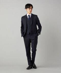 COMME CA MEN / コムサ・メン セットアップ | 【スリーピース対応】【撥水】SUPER100's  ギャバジン スーツ