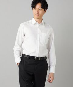 COMME CA MEN / コムサ・メン シャツ・ブラウス | 【超形態安定】【市松柄】ジャカード レギュラーカラーシャツ