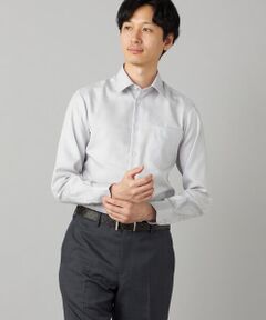COMME CA MEN / コムサ・メン シャツ・ブラウス | 【超形態安定】【市松柄】ジャカード レギュラーカラーシャツ