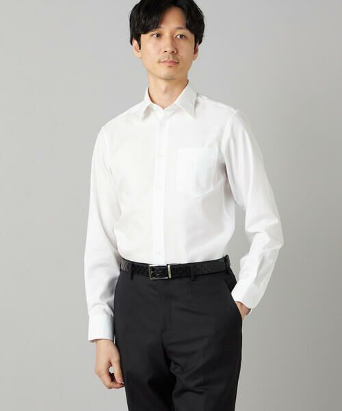 COMME CA MEN / コムサ・メン シャツ・ブラウス | 【超形態安定】【市松柄】ジャカード レギュラーカラーシャツ | 詳細2