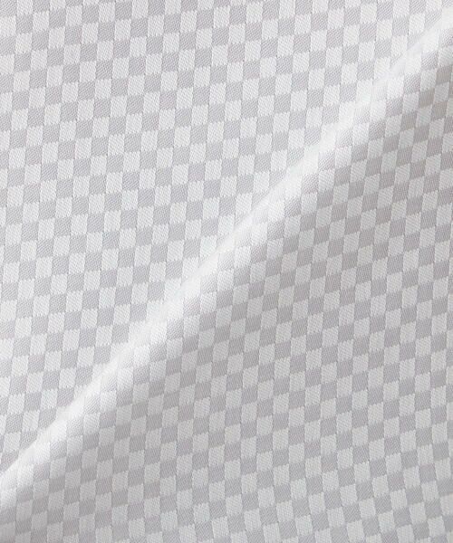 COMME CA MEN / コムサ・メン シャツ・ブラウス | 【超形態安定】【市松柄】ジャカード レギュラーカラーシャツ | 詳細5