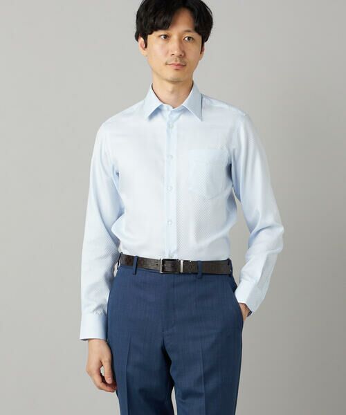 COMME CA MEN / コムサ・メン シャツ・ブラウス | 【超形態安定】【市松柄】ジャカード レギュラーカラーシャツ | 詳細11