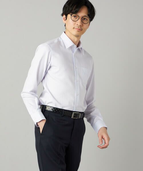 COMME CA MEN / コムサ・メン シャツ・ブラウス | 【超形態安定】【市松柄】ジャカード レギュラーカラーシャツ | 詳細22