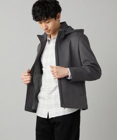 COMME CA MEN / コムサ・メン ブルゾン | 【発熱・吸水速乾】ダウンファブリック ウーリッシュツイル ブルゾン（フード着脱可能）