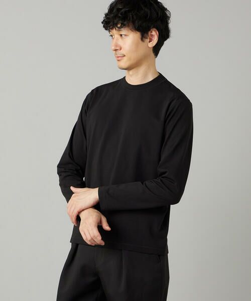 COMME CA MEN / コムサ・メン Tシャツ | 【吸水速乾】ジャケットネック ロングスリーブ Tシャツ | 詳細14