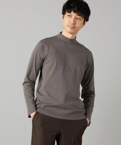 COMME CA MEN / コムサ・メン Tシャツ | 【吸水速乾】モックネック ロングスリーブ Tシャツ