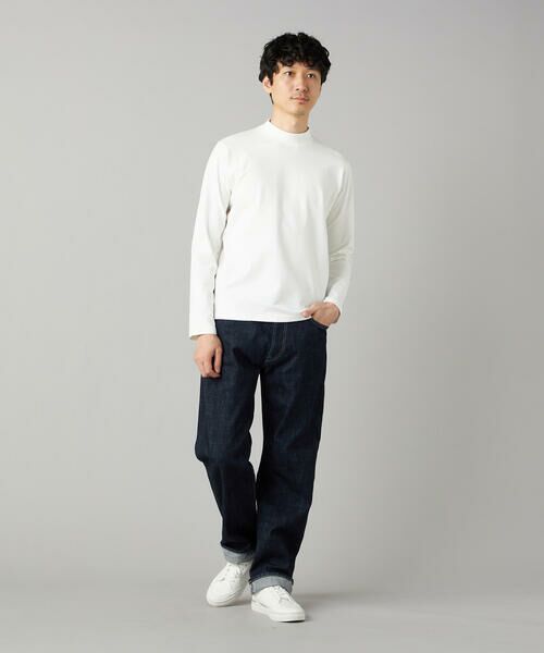 COMME CA MEN / コムサ・メン Tシャツ | 【吸水速乾】モックネック ロングスリーブ Tシャツ | 詳細1
