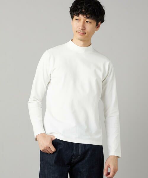 COMME CA MEN / コムサ・メン Tシャツ | 【吸水速乾】モックネック ロングスリーブ Tシャツ | 詳細4