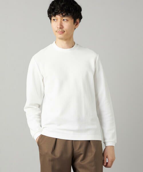 COMME CA MEN / コムサ・メン Tシャツ | ラッセル鹿の子ジャケット Tシャツ(01:ホワイト)