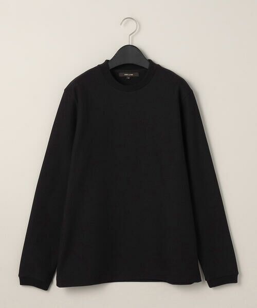 COMME CA MEN / コムサ・メン Tシャツ | ラッセル鹿の子ジャケット Tシャツ(05:ブラック)