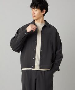 COMME CA MEN / コムサ・メン ブルゾン | ダブルトリコチン ブルゾン