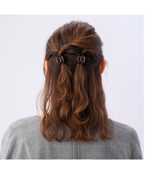 コンプレックスビズ クリップ2個セット サーモンピンク - ヘアアクセサリー