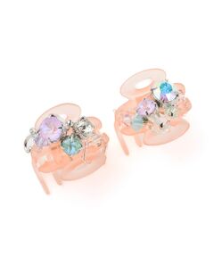 値下げComplex Biz リボン型ヘアクリップ　ピンク Jennifer Ouellette×Complex Biz リボンボウヘッドピース