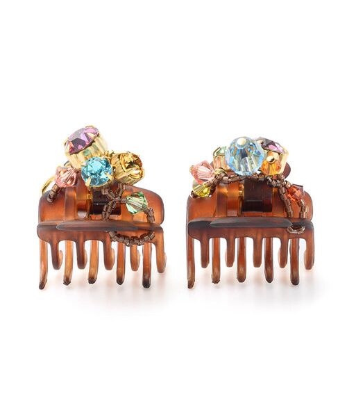 Complex Biz / コンプレックスビズ カチューシャ・カチューム・その他 | シャイニーストーン ホイップクリップ2個セット | 詳細3