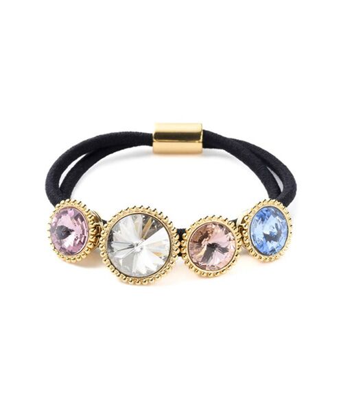 Complex Biz / コンプレックスビズ ヘアゴム・シュシュ | レディアリーストーン ポニー（ライトピンク）