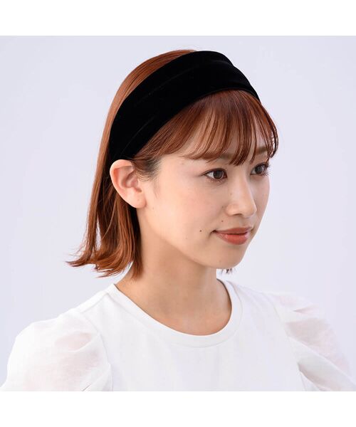 ベーシックベルベット フレキシフィットヘアバンド （カチューシャ