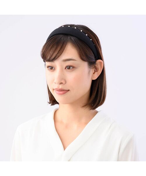 モダンシックパール フレキシフィットヘアバンド （カチューシャ 