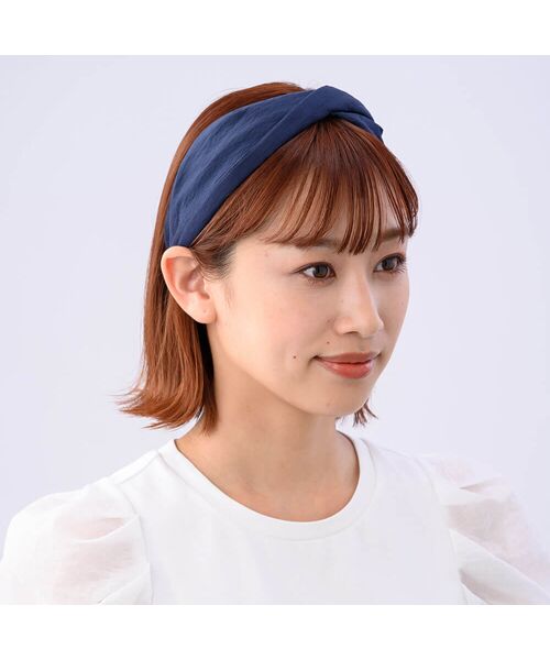 コクーンシャンブレー フレキシフィットヘアバンド （カチューシャ