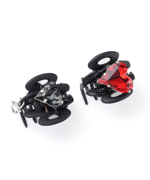 Complex Biz/コンプレックスビズ 【販路限定】ツインハート ホイップクリップ2個セット レッド FREE Complex Biz/コンプレックスビズ 【販路限定】ツインハート ホイップクリップ2個セット レッド FREE