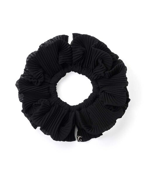 【美品】コンプレックスビズ ラビットファー シュシュ フローラルパール シュシュ CBZ035－03－0127