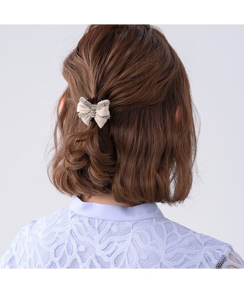 Complex Biz / コンプレックスビズ カチューシャ・カチューム・その他 | クリスタルメッシュヘム デザートクリップ 中 | 詳細13