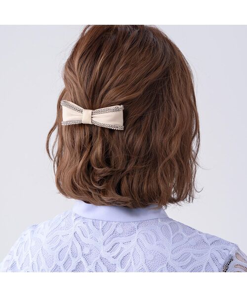 Complex Biz / コンプレックスビズ カチューシャ・カチューム・その他 | クリスタルメッシュヘム バレッタ | 詳細13