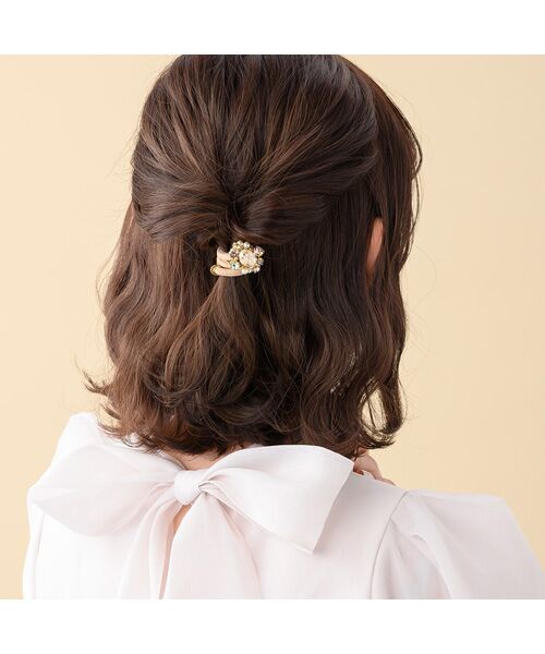 Complex Biz / コンプレックスビズ ヘアゴム・シュシュ | オーバルパール ポニー | 詳細6
