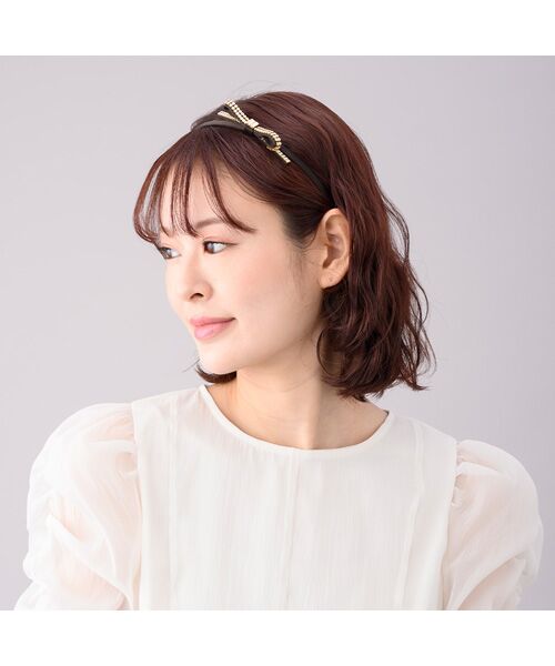 Complex Biz / コンプレックスビズ カチューシャ・カチューム・その他 | クリスタルメッシュパヴェリボン ヘアバンド | 詳細10