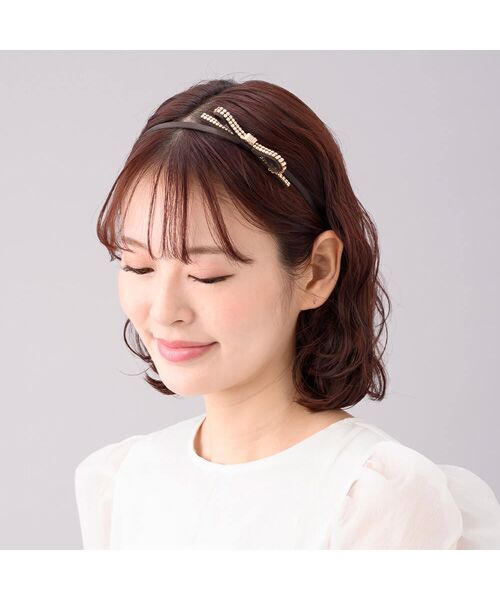 Complex Biz / コンプレックスビズ カチューシャ・カチューム・その他 | クリスタルメッシュパヴェリボン ヘアバンド | 詳細11