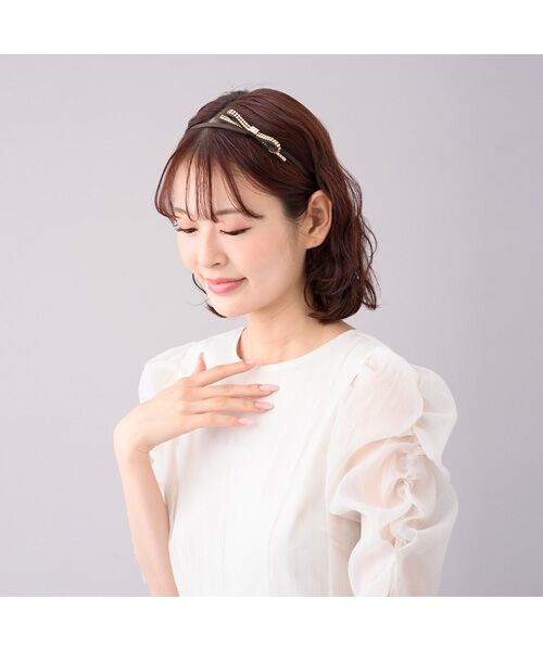 Complex Biz / コンプレックスビズ カチューシャ・カチューム・その他 | クリスタルメッシュパヴェリボン ヘアバンド | 詳細12