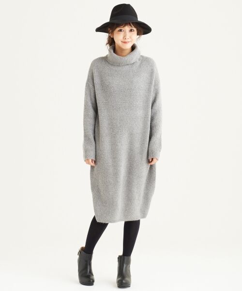 これ1枚でばっちりコーデが決まる、
これからの季節に欠かせないニットワンピ♪
