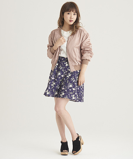 Majestic Legonスタッフのブルゾンを使ったレディースファッションコーディネート No