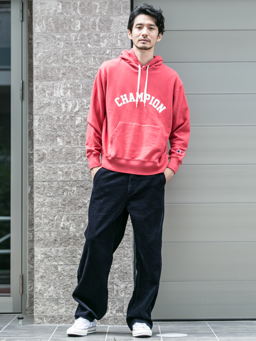 Sonny Labelスタッフのパーカーを使ったメンズファッションコーディネート No