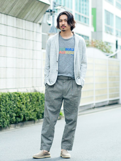 Beauty Youth United Arrowsスタッフのカーディガン ボレロを使ったメンズファッションコーディネート No