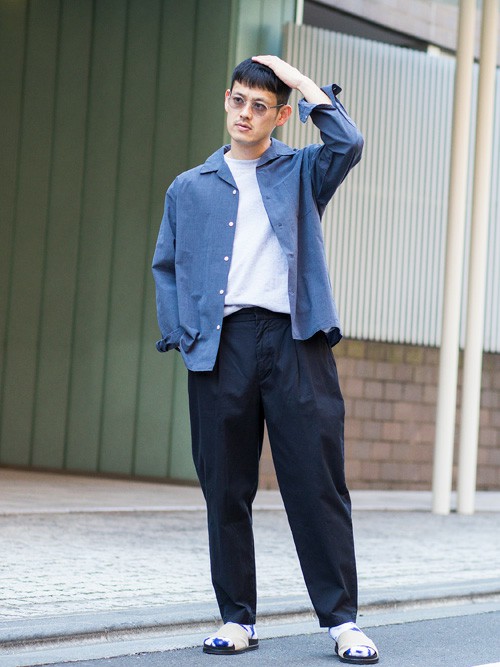 Beauty Youth United Arrowsスタッフのシャツ ブラウスを使ったメンズファッションコーディネート No