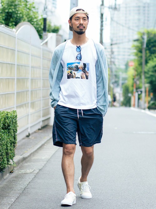 Beauty Youth United Arrowsスタッフのカーディガン ボレロを使ったメンズファッションコーディネート No