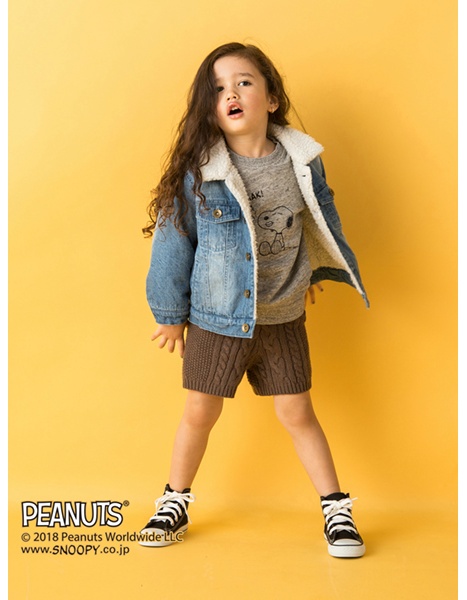 モデル身長:96㎝
着用サイズ:100㎝