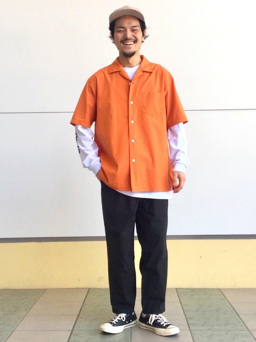 支店 さておき 十分に オレンジ シャツ コーデ メンズ Hk Yanagimachi Jp