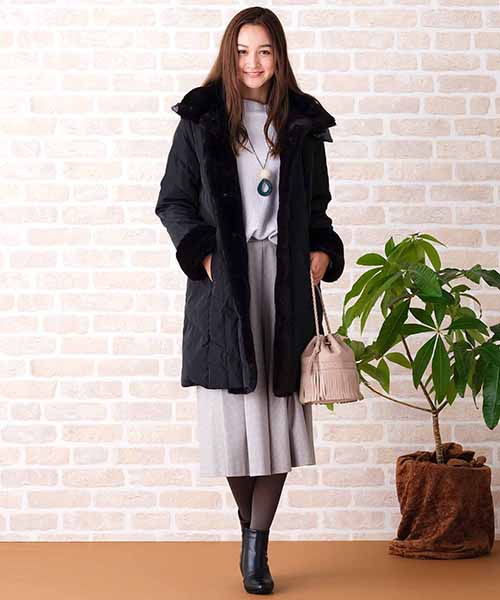 ◆大きいサイズ/Ｌ・ＬＬ◆
袖口や前立てなどに本物みたいにふわふわのフェイクファーが贅沢に使用されています
リバーシブル仕様で着回し力抜群です！
[model：173cm] 