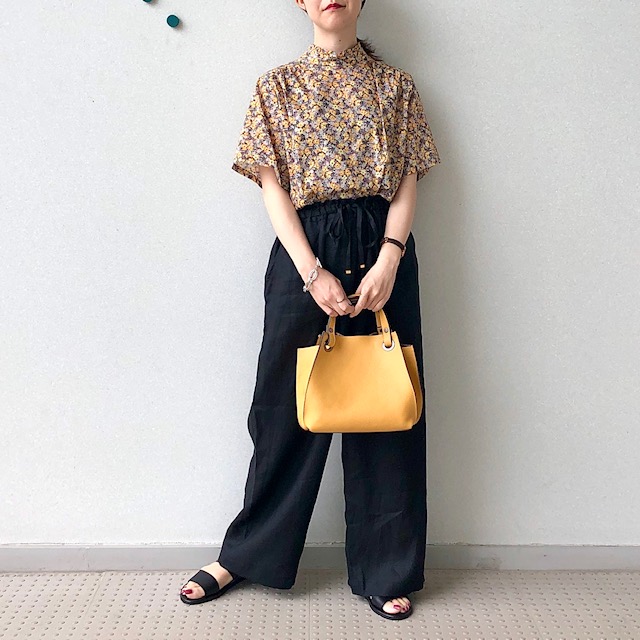 セール リバティプリント フリルネックブラウス シャツ ブラウス Nimes ニーム ファッション通販 タカシマヤファッションスクエア