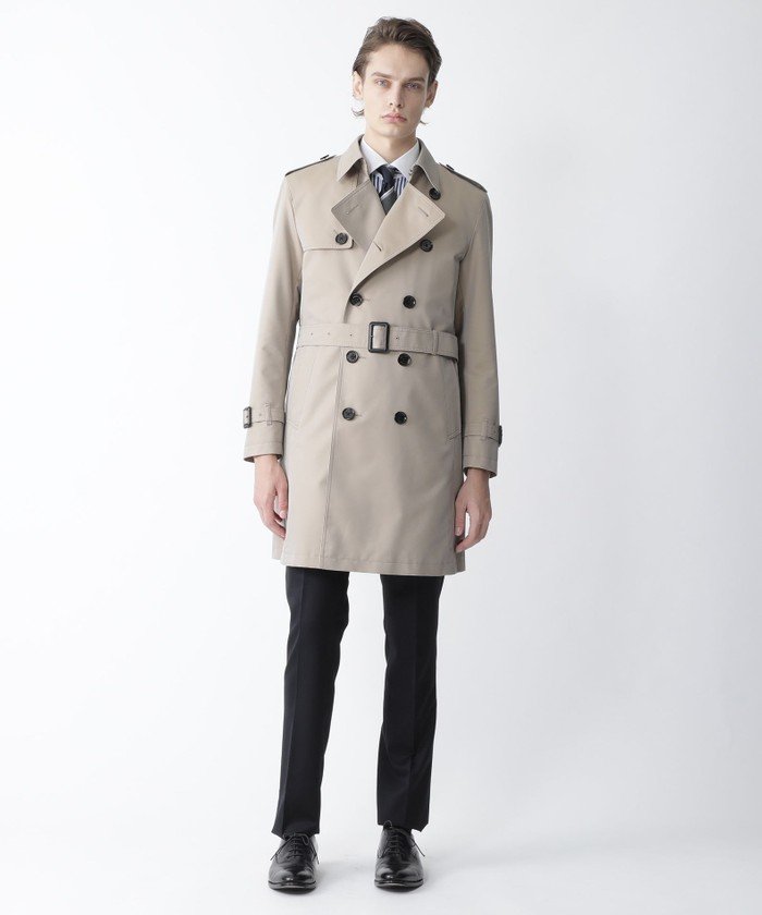 Blue Label Black Label Crestbridgeスタッフのトレンチコートを使ったメンズファッションコーディネート No