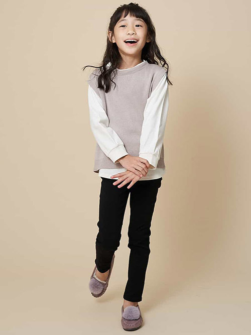 モデル身長：123cm
着用サイズ：120サイズ