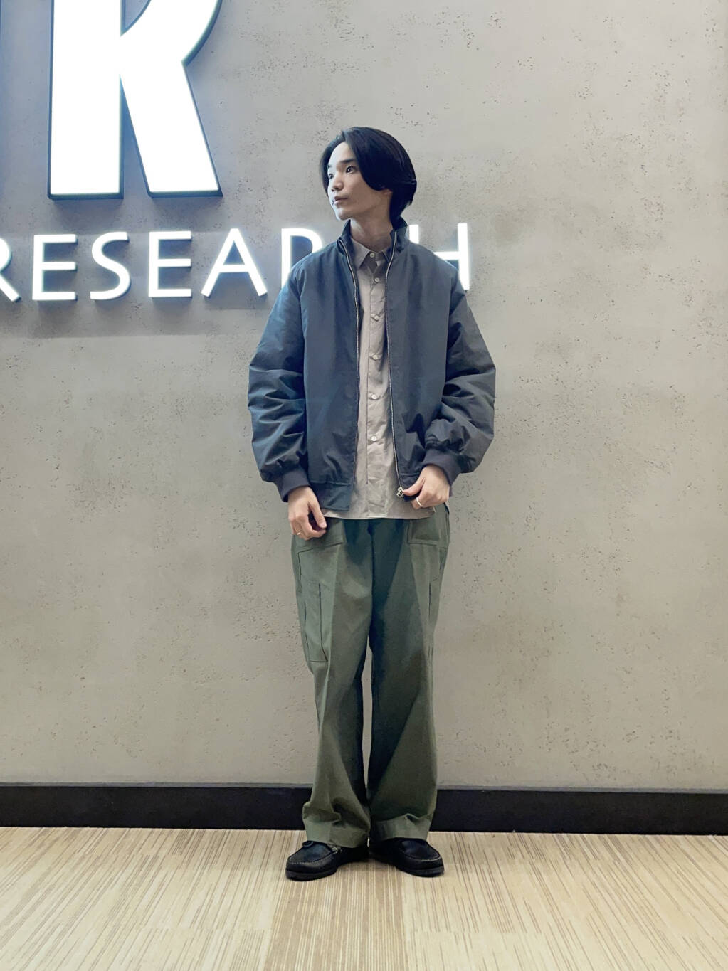 URBAN RESEARCHスタッフのブルゾンを使ったメンズファッション