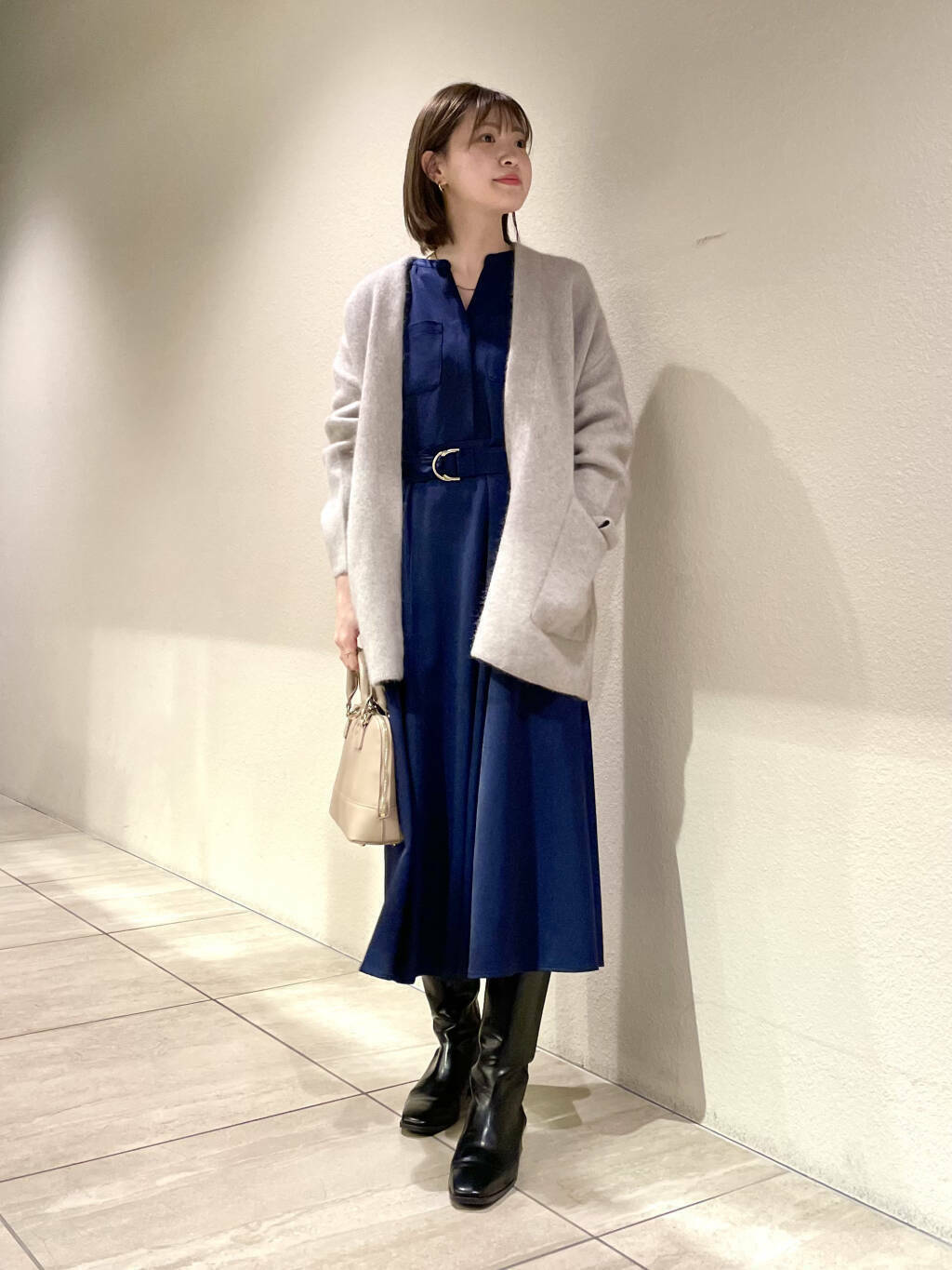 FLUFFYダブルフェイスガウンカーディガン FLUFFYダブルフェイスガウンカーディガン／アーバンリサーチ